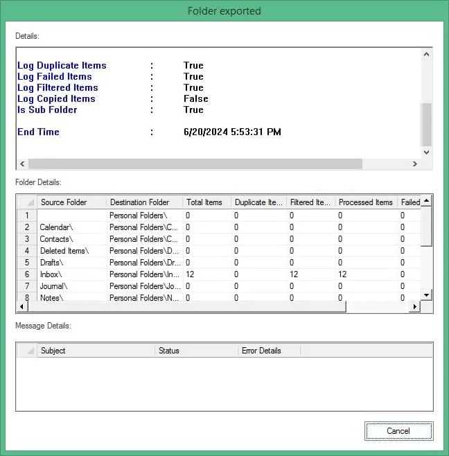 migration logs