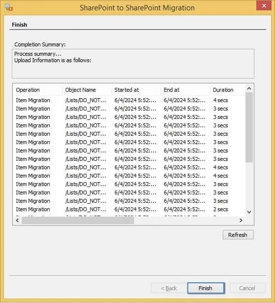 Finish the migration process
