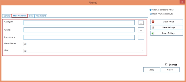 Mail properties