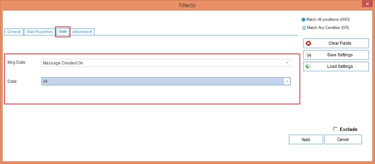 Date filter