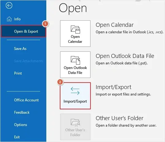 Now import the PST file into Gmail using Outlook Import Export Feature