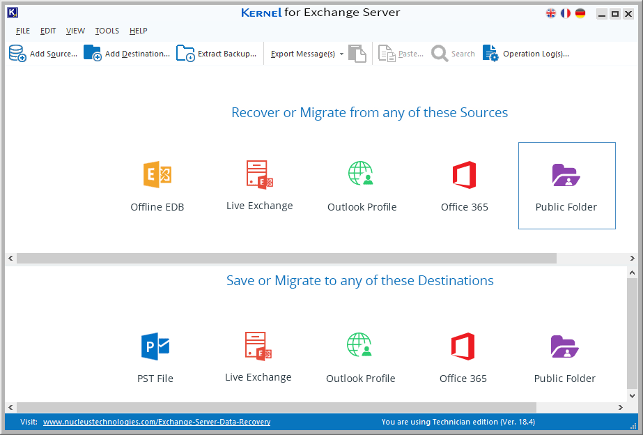 click the Extract Backup from the ribbon menu