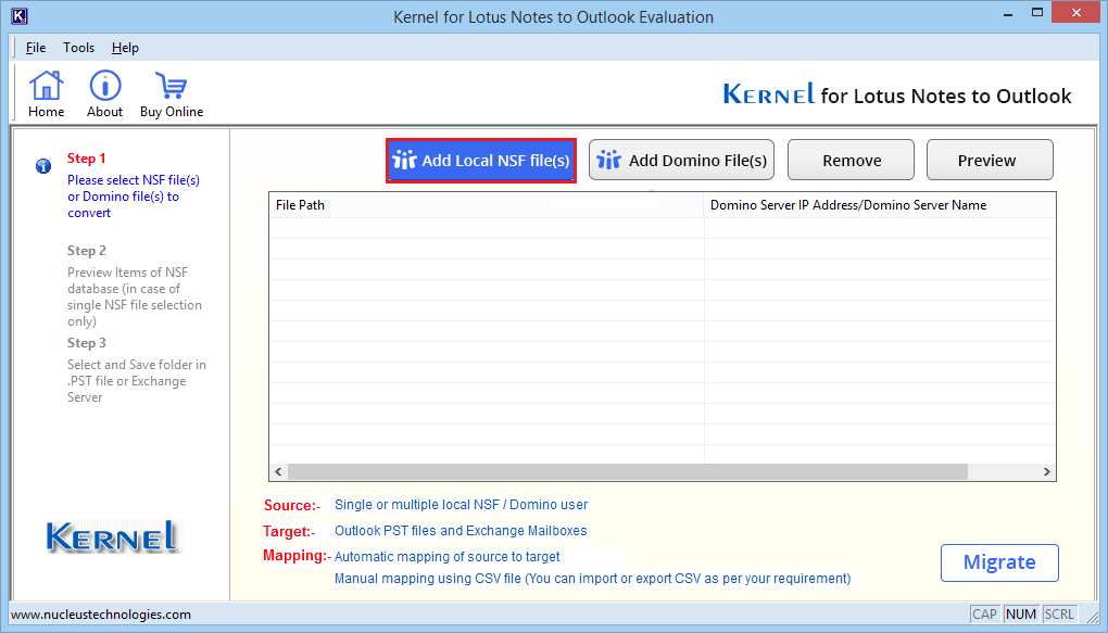 Install Lotus Notes to Outlook software