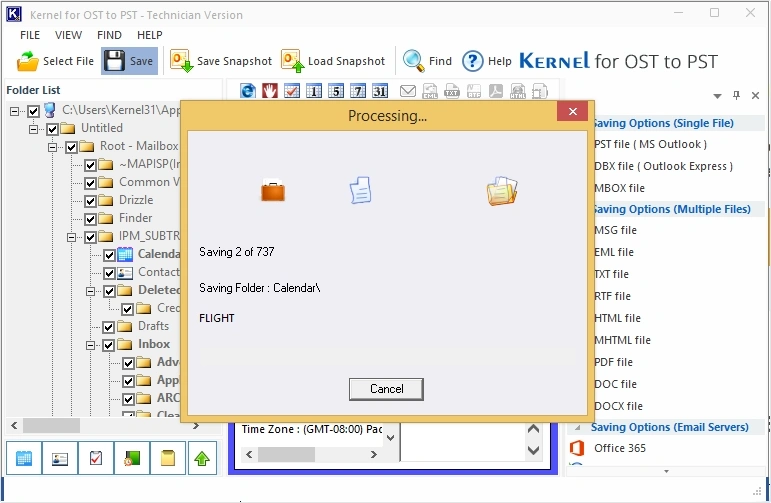 ost to pdf conversion will start