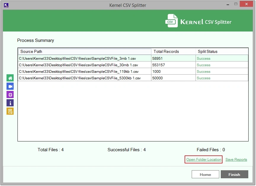 Open Folder Location