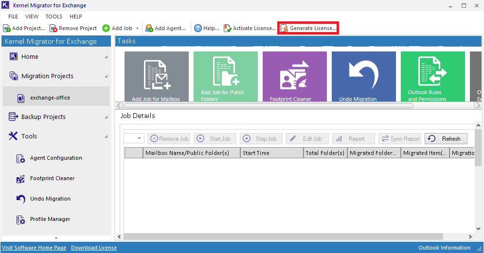 Generate License