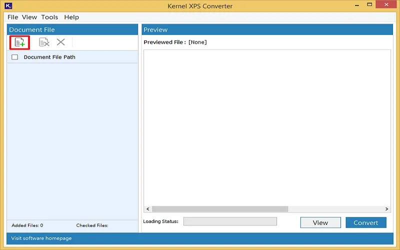 click on the Add File