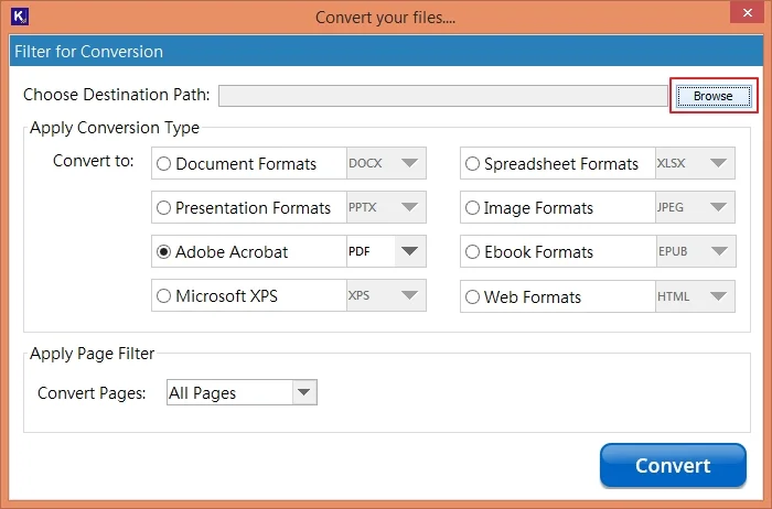  provide file saving destination