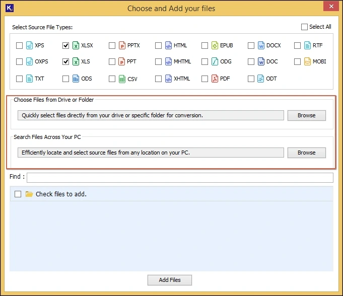 add xls file