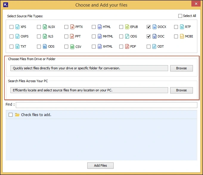 add file or folder