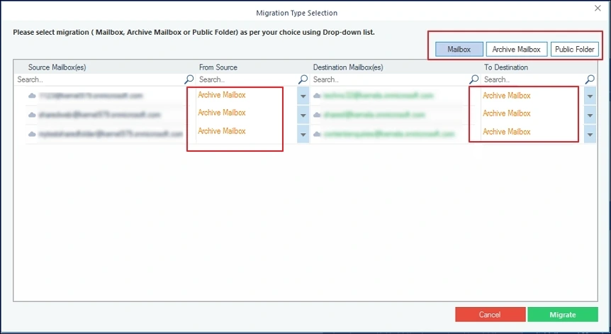 choose destination folder