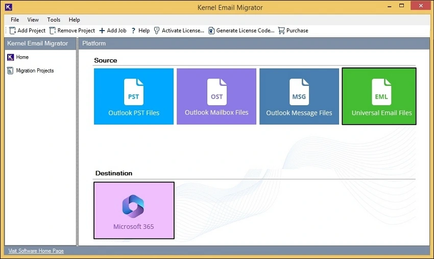 choose eml file