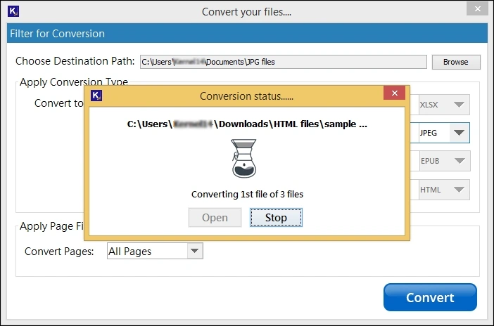 converting process