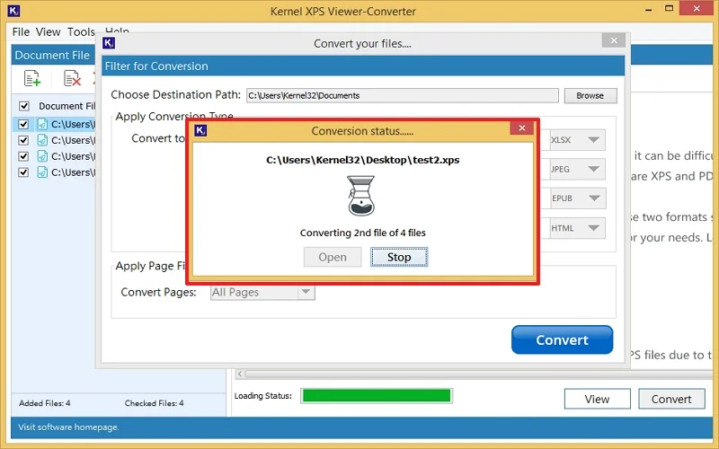 xps to pdf conversion