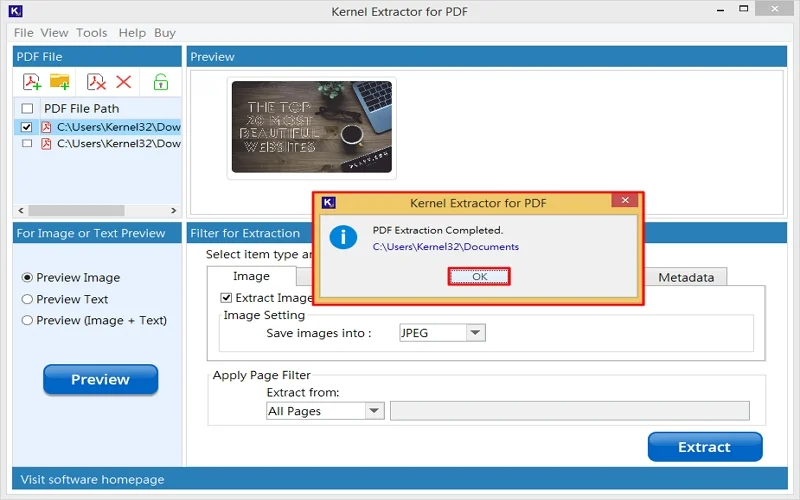 click on ok to complete process