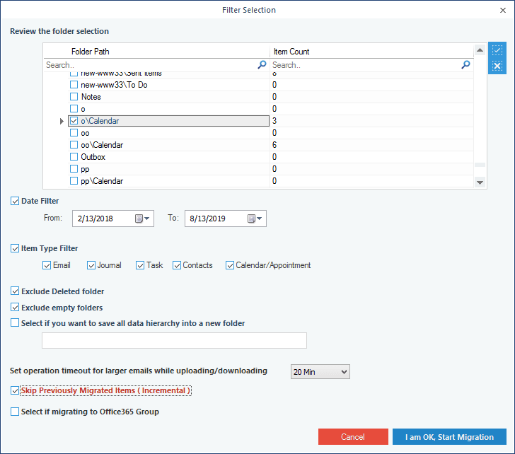 Office 365 Migration tool