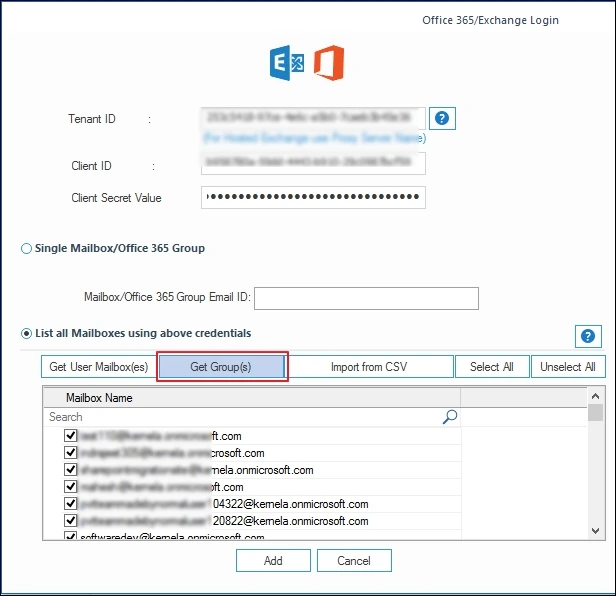selectively migrate folders from O365