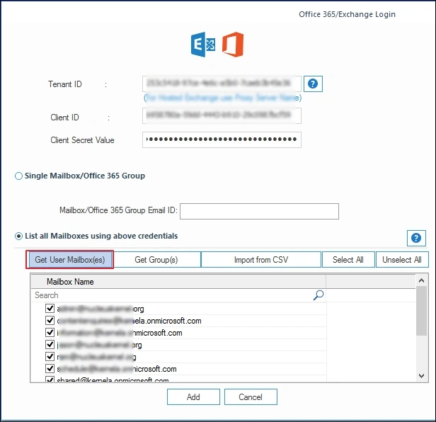 selective office 365 mailbox migration