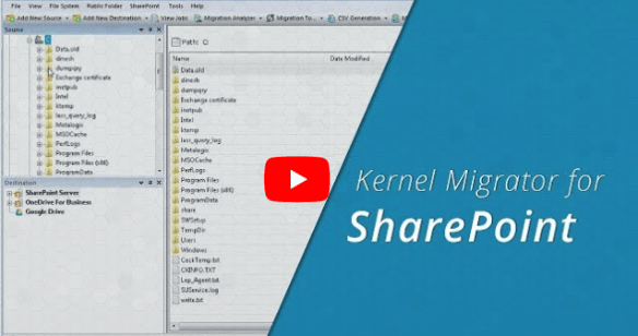 Working video - Kernel SharePoint Migrator