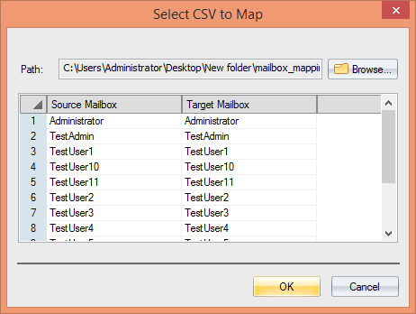 Create a CSV file for migration