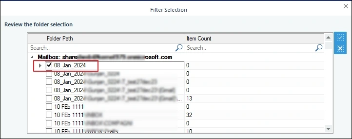 migrate selected emails