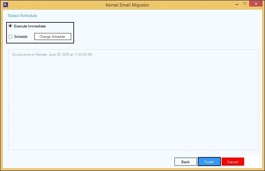 start migration
