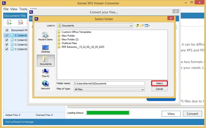 provide location and click select