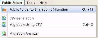 select folder migration public sharepoint to SharePoint