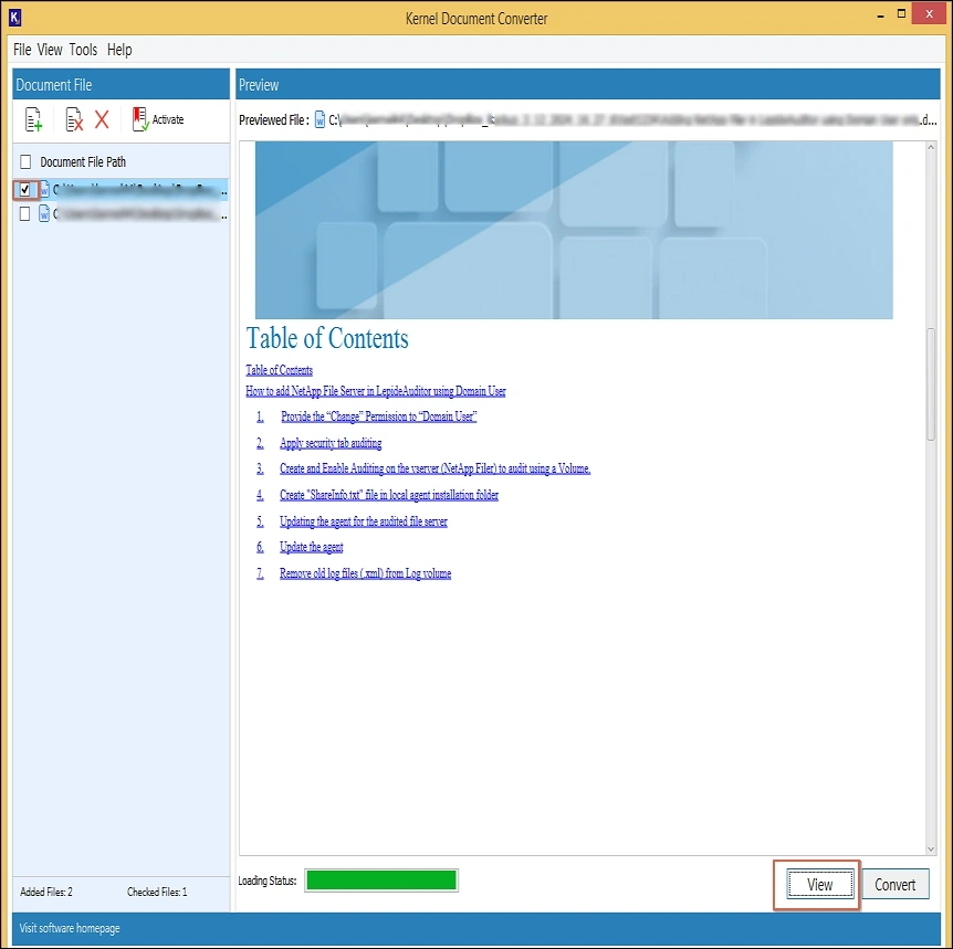 view files