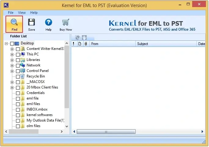 add EML files for extraction