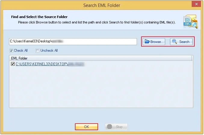 click browse option