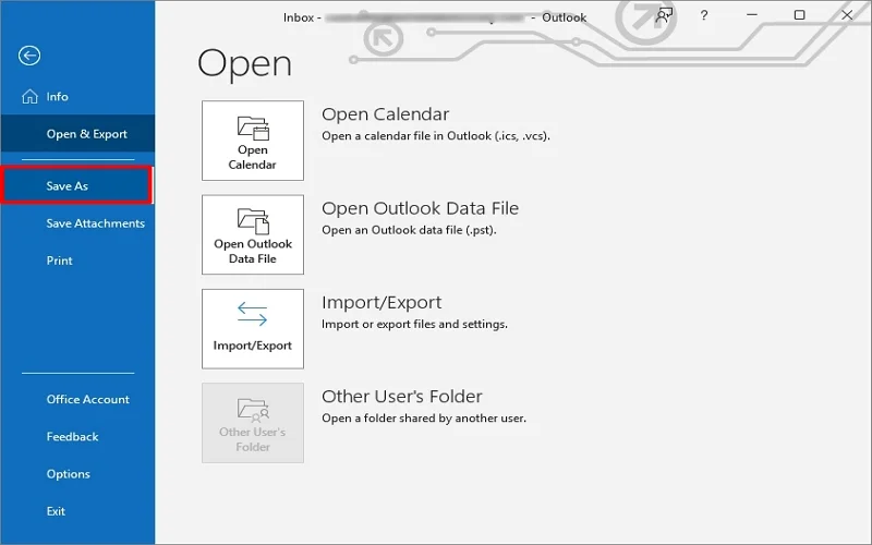 click on file then save as