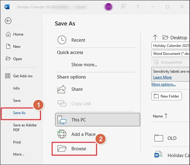 Convert EML with Word