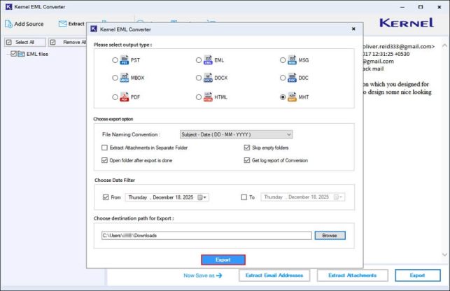 Ultimate Steps to Convert EML to MHT