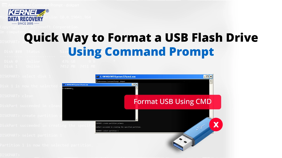 Quick Way to Format a USB Flash Drive Using Command Prompt
