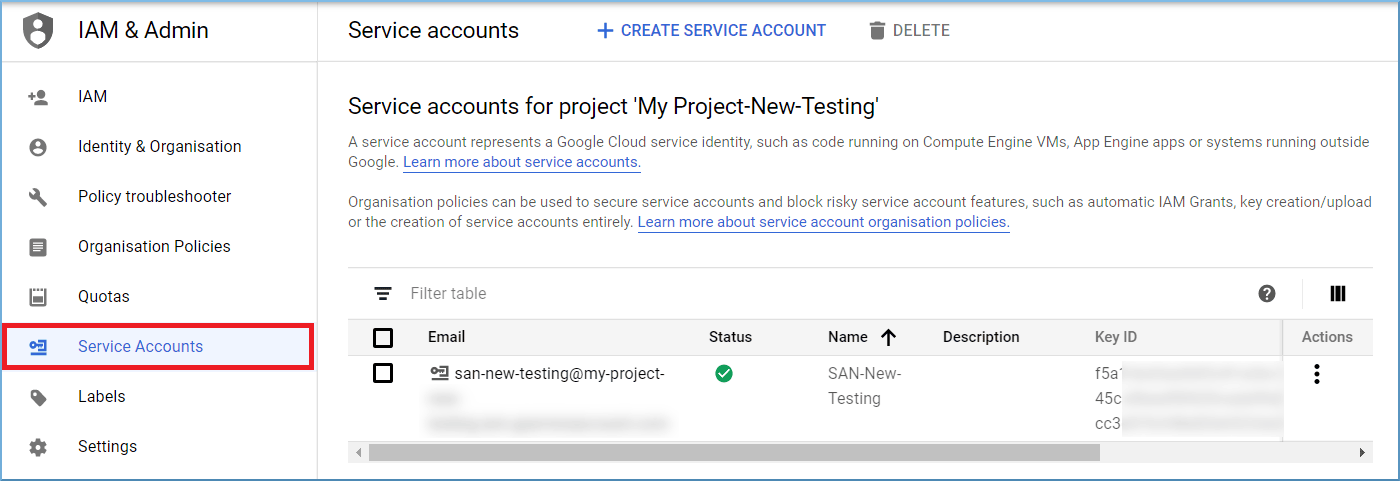 Grant access to the users or groups